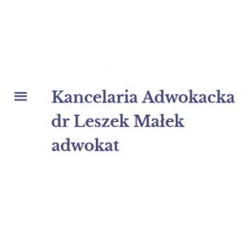 Kancelaria Adwokacka dr Leszek Małek adwokat